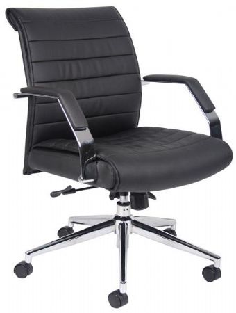 B9446 Executive Mid Back Ribbed Chair 